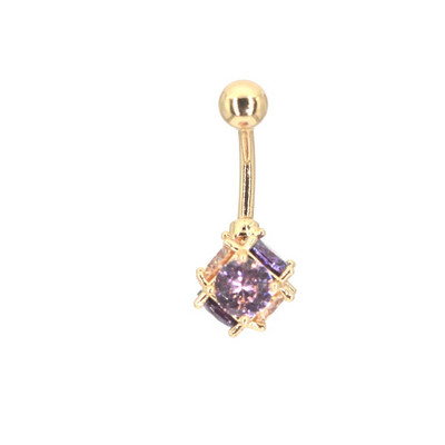 Surigcal Steel Full Zircon Navel Piercing Ombligo CZ Ball Nombril Μόδα στυλ Piercing Ζιργκόν Opal αφαλός δαχτυλίδια με κοιλιά