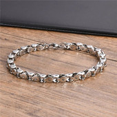 ZORCVENS jauns zīmols punk vintage rokassprādze vīriešiem sudraba krāsa nerūsējošā tērauda saites Rokas siksnas rotaslietas dāvanas