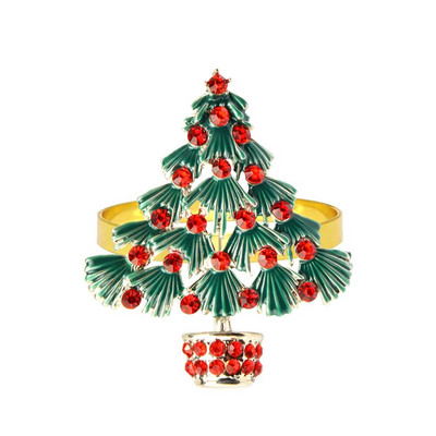 6Gb Melnā brieža galvas salvešu gredzeni Ziemassvētku salvešu gredzenu turētāji Ziemeļbrieža salvešu sprādze Helovīna vakariņām kāzu galds