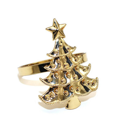 6Gb Melnā brieža galvas salvešu gredzeni Ziemassvētku salvešu gredzenu turētāji Ziemeļbrieža salvešu sprādze Helovīna vakariņām kāzu galds