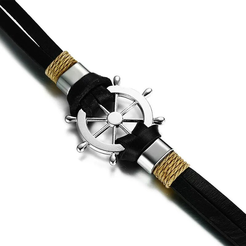 Modyle 2023 uus moodne tüür, meeste käevõru, kahekihiline nahast klassikaline vanaaegne spordipurjetamine