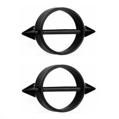 2 buc. Piercing mamelon din oțel inoxidabil, aripi negre sexy, inimi, inele pentru sâni pentru femei, piercing pentru corp, accesoriu de bijuterii