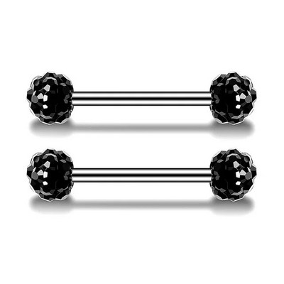 2 buc. Piercing mamelon din oțel inoxidabil, aripi negre sexy, inimi, inele pentru sâni pentru femei, piercing pentru corp, accesoriu de bijuterii