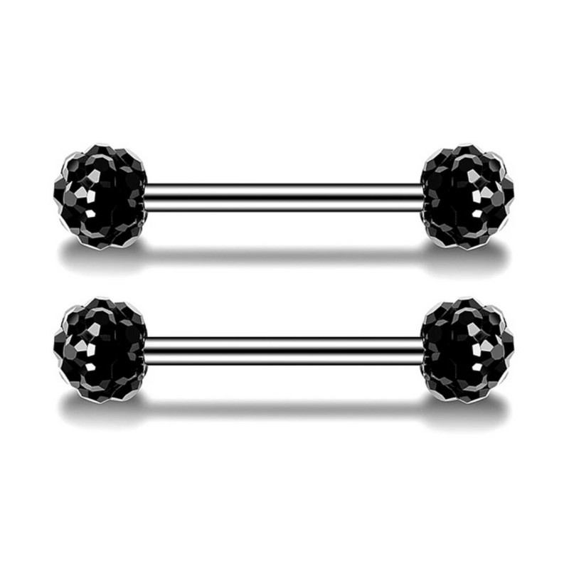 2 buc. Piercing mamelon din oțel inoxidabil, aripi negre sexy, inimi, inele pentru sâni pentru femei, piercing pentru corp, accesoriu de bijuterii