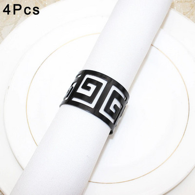 2Gb/4Gb Zelta salvešu gredzeni Metāla dobi salvešu turētāji kāzu dzimšanas dienai Baby Shower Ziemassvētku vakariņu galda dekors ERM01