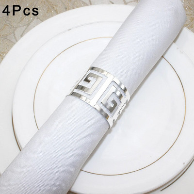 2Gb/4Gb Zelta salvešu gredzeni Metāla dobi salvešu turētāji kāzu dzimšanas dienai Baby Shower Ziemassvētku vakariņu galda dekors ERM01