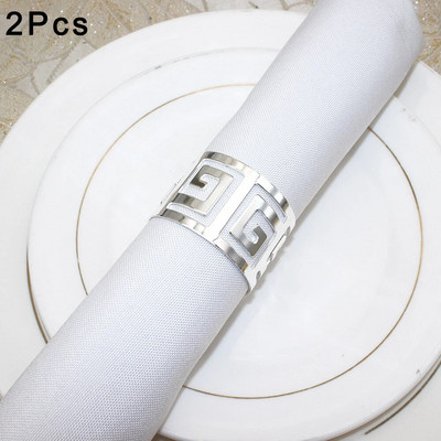 2Gb/4Gb Zelta salvešu gredzeni Metāla dobi salvešu turētāji kāzu dzimšanas dienai Baby Shower Ziemassvētku vakariņu galda dekors ERM01