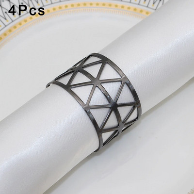 2Gb/4Gb Zelta salvešu gredzeni Metāla dobi salvešu turētāji kāzu dzimšanas dienai Baby Shower Ziemassvētku vakariņu galda dekors ERM01