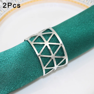 2Gb/4Gb Zelta salvešu gredzeni Metāla dobi salvešu turētāji kāzu dzimšanas dienai Baby Shower Ziemassvētku vakariņu galda dekors ERM01