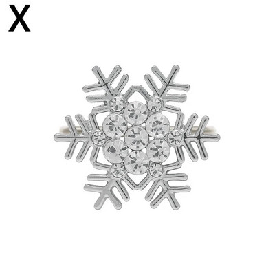 1vnt Kalėdų servetėlių žiedai Gimtadienio Vestuvių Kalėdų Vakarėlis Grožio stalo priedai Stalo servetėlių laikikliai Kalėdiniai papuošimai 2024 m.