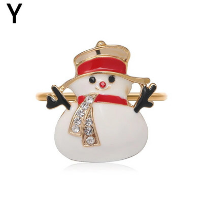 1vnt Kalėdų servetėlių žiedai Gimtadienio Vestuvių Kalėdų Vakarėlis Grožio stalo priedai Stalo servetėlių laikikliai Kalėdiniai papuošimai 2024 m.