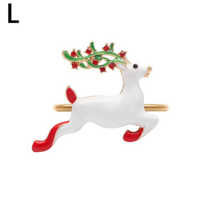 1vnt Kalėdų servetėlių žiedai Gimtadienio Vestuvių Kalėdų Vakarėlis Grožio stalo priedai Stalo servetėlių laikikliai Kalėdiniai papuošimai 2024 m.