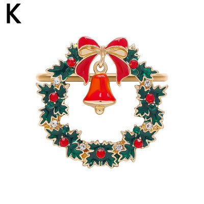 1vnt Kalėdų servetėlių žiedai Gimtadienio Vestuvių Kalėdų Vakarėlis Grožio stalo priedai Stalo servetėlių laikikliai Kalėdiniai papuošimai 2024 m.