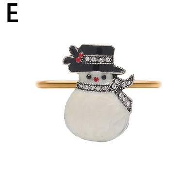 1vnt Kalėdų servetėlių žiedai Gimtadienio Vestuvių Kalėdų Vakarėlis Grožio stalo priedai Stalo servetėlių laikikliai Kalėdiniai papuošimai 2024 m.