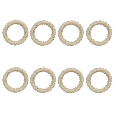 8Gb Koka salvešu gredzeni Roku darbs koka salvešu gredzenu turētājs lauku mājas Ziemassvētku kāzu galda dekorēšanai HWW55