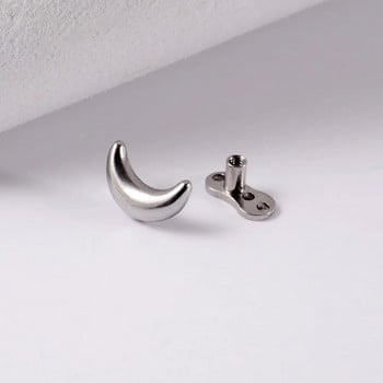 1 комплект Titanium CZ Crystal Dermal Anchor Surface Piercings Top Skin Diver Bases Секси бижута за тяло Микродермален пиърсинг