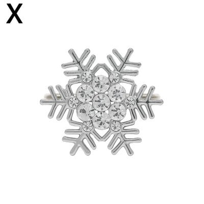 Jõulusalvrätikute sõrmuste hoidjad Jõulu kodulauakaunistus Metallist salvrätikulukk jõuluõhtusöögiks Pulma tänupüha lauanõud