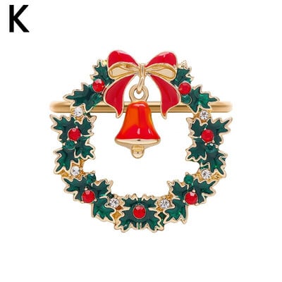 Jõulusalvrätikute sõrmuste hoidjad Jõulu kodulauakaunistus Metallist salvrätikulukk jõuluõhtusöögiks Pulma tänupüha lauanõud