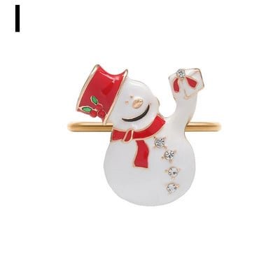 Jõulusalvrätikute sõrmuste hoidjad Jõulu kodulauakaunistus Metallist salvrätikulukk jõuluõhtusöögiks Pulma tänupüha lauanõud