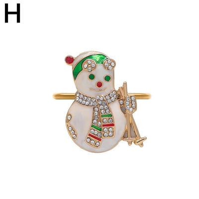 Jõulusalvrätikute sõrmuste hoidjad Jõulu kodulauakaunistus Metallist salvrätikulukk jõuluõhtusöögiks Pulma tänupüha lauanõud