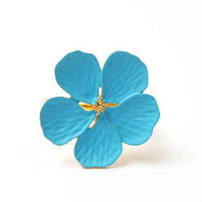 4PCS Bloom Prsten za salvete Vrste cvijeća Dekoracija Držač za salvete Plum Blossom Kopča za salvete za hotelske zabave Blagdanski stol