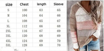 Πουλόβερ πουλόβερ με κουκούλα 2023 Φθινόπωρο/Χειμώνας Πουλόβερ με λουλούδια με γάντζο Γυναικεία πλεκτά Γυναικεία πουλόβερ με χαλαρή αντίθεση