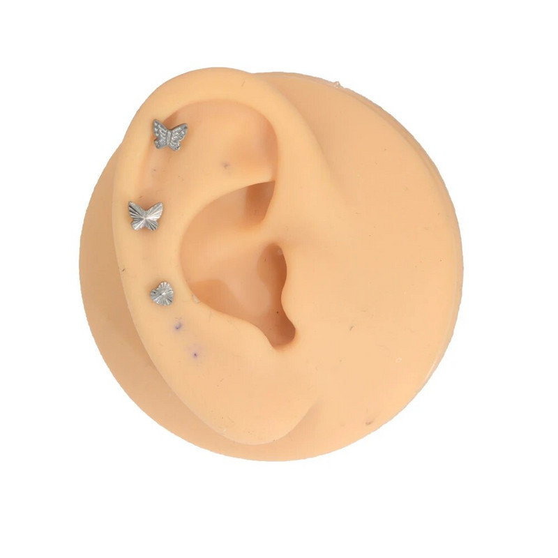 ASTM F136 Titanium 16G Tree Cute Bear Labret Porc Tragus Monroe ajak orr Helix Stud Fülbevaló Állat Piercing Ékszer