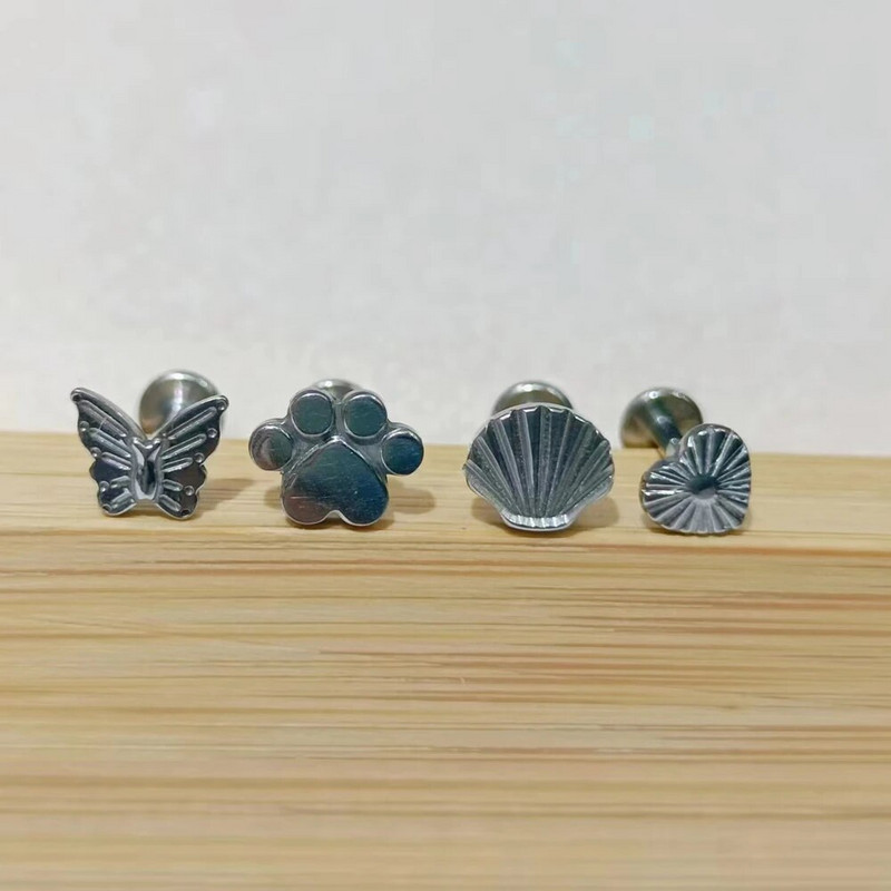 ASTM F136 Titanium 16G Tree Cute Bear Labret Porc Tragus Monroe ajak orr Helix Stud Fülbevaló Állat Piercing Ékszer