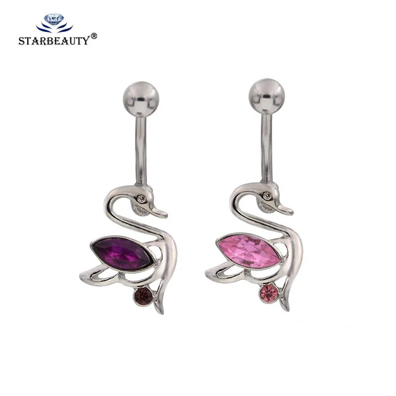 1Gb Sexy Factory Price Anti Allergy Simple Lounger Titāna Auskari Ausu Nagu Vēders Pogas Gredzeni Naba Pīrsings Drop Shipping