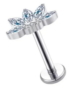 1PC F136 Titan Cartilage Helix Tragus Piercing pentru ureche Punk Rock Piercing pentru ureche pentru unghii Cercei pentru bijuterii pentru corp Accesorii