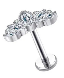 1PC F136 Titan Cartilage Helix Tragus Piercing pentru ureche Punk Rock Piercing pentru ureche pentru unghii Cercei pentru bijuterii pentru corp Accesorii