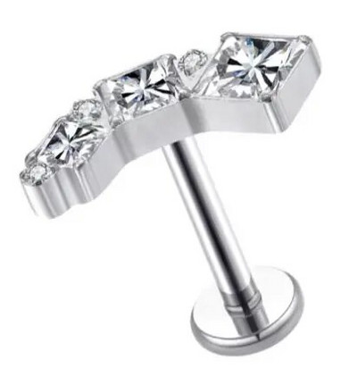 1PC F136 Titan Cartilage Helix Tragus Piercing pentru ureche Punk Rock Piercing pentru ureche pentru unghii Cercei pentru bijuterii pentru corp Accesorii