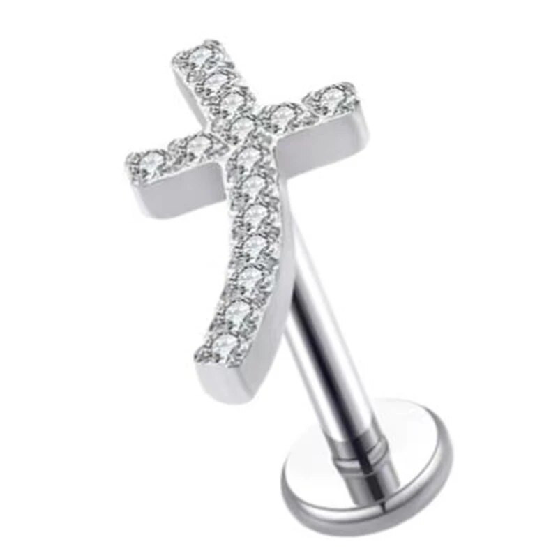 1PC F136 Titan Cartilage Helix Tragus Piercing pentru ureche Punk Rock Piercing pentru ureche pentru unghii Cercei pentru bijuterii pentru corp Accesorii