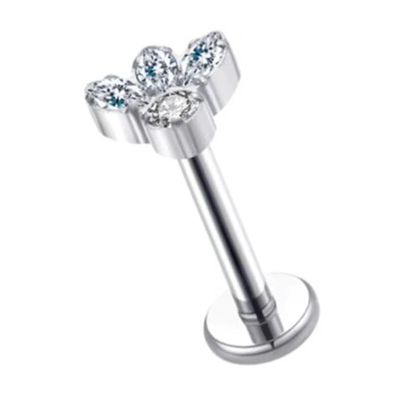 1PC F136 Titan Cartilage Helix Tragus Piercing pentru ureche Punk Rock Piercing pentru ureche pentru unghii Cercei pentru bijuterii pentru corp Accesorii