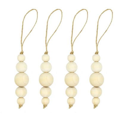 4GB ar rokām darināts dabīgā koka krelles salvešu gredzenu turētājs ar pušķiem, lauku stila lauku mājas vītnes piekarināšana pie sienas, kāzu mājas galda dekors