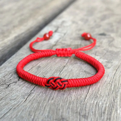 Noter Lucky Red String Käevõru Meeste Naiste Käsitsi valmistatud Reguleeritava Koetusega Käevõru Paar Käevõru Jooga Meditatsiooni Ehted Pulserid