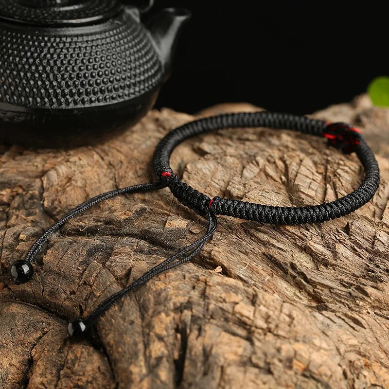 Noter Lucky Red String Käevõru Meeste Naiste Käsitsi valmistatud Reguleeritava Koetusega Käevõru Paar Käevõru Jooga Meditatsiooni Ehted Pulserid