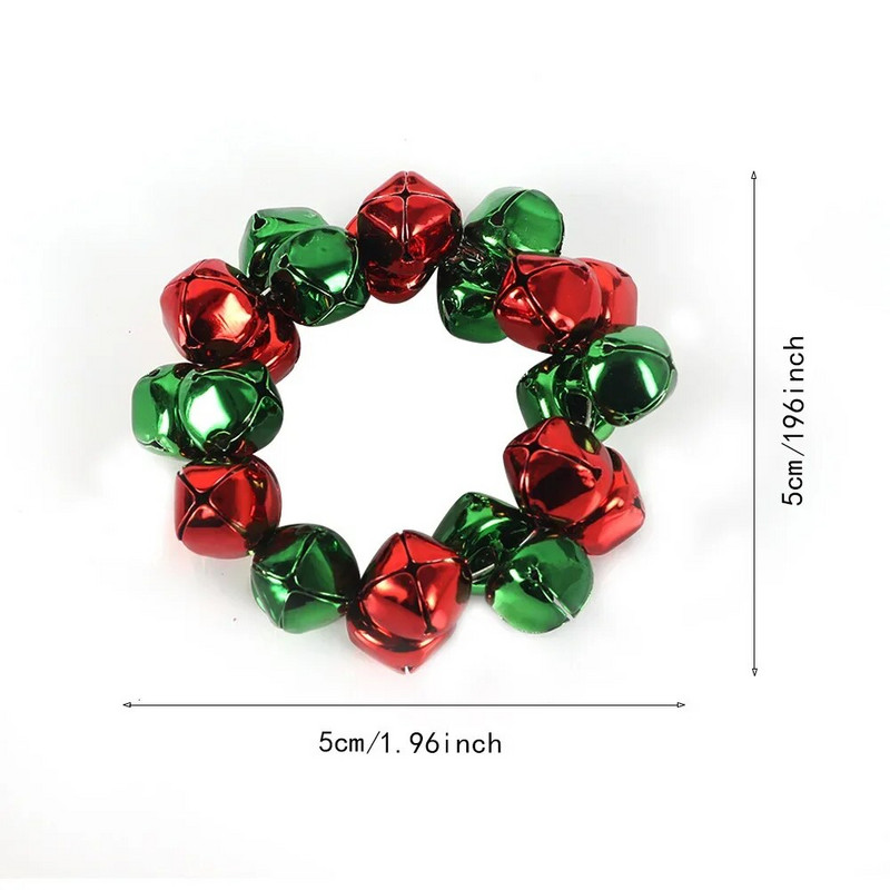 Karácsonyi Új 4db/táska Színes csengő szalvéta gyűrű Szállodai dekorációk Szalvéta csat fém bevonatú csat vacsora asztallap kiegészítő