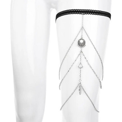 2022. g. mūsdienīgie rhinestones, daudzslāņu gredzens uz kājām