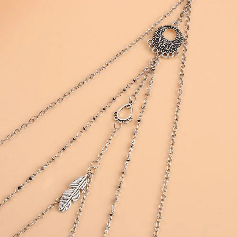 2022. g. mūsdienīgie rhinestones, daudzslāņu gredzens uz kājām