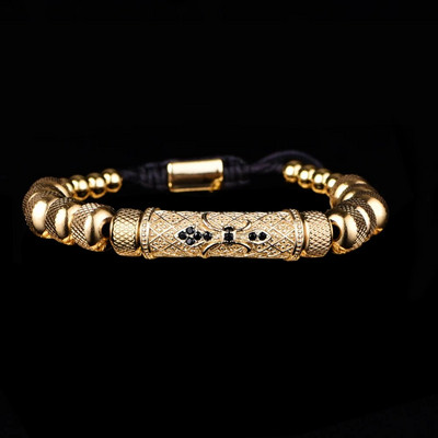 Virágvarázs karperecek rozsdamentes acél kereszt karkötő férfi római szám Európa divatékszer ajándék férfi nőnek