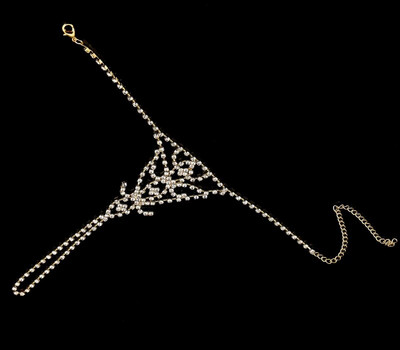 Rhinestone Slave potīšu ķēde, kas izrauj acis, ķermeņa rotaslietas ikdienas pludmales basām kājām sandales, sudrabotas kāju potītes sievietēm