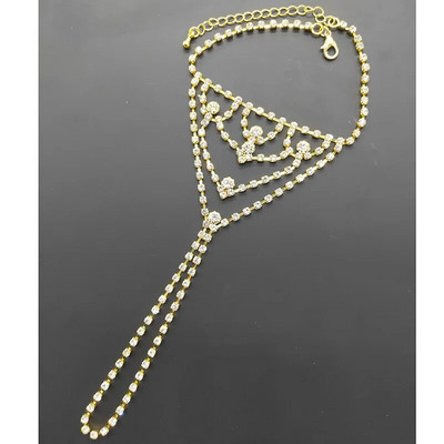 Rhinestone Slave potīšu ķēde, kas izrauj acis, ķermeņa rotaslietas ikdienas pludmales basām kājām sandales, sudrabotas kāju potītes sievietēm