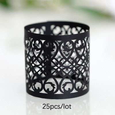 6Gb Dobu salvešu gredzens Rozā zelta sudraba krāsas salvešu sprādzes dzimšanas dienas kāzu Ziemassvētku ballītes dekors vakariņu galda salvešu turētāji