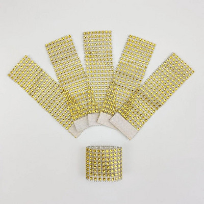 6Gb Dobu salvešu gredzens Rozā zelta sudraba krāsas salvešu sprādzes dzimšanas dienas kāzu Ziemassvētku ballītes dekors vakariņu galda salvešu turētāji