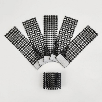 6Gb Dobu salvešu gredzens Rozā zelta sudraba krāsas salvešu sprādzes dzimšanas dienas kāzu Ziemassvētku ballītes dekors vakariņu galda salvešu turētāji