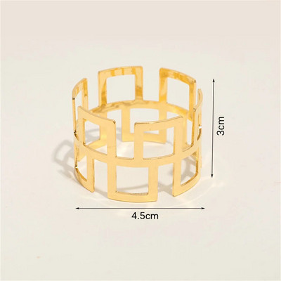 6Gb Dobu salvešu gredzens Rozā zelta sudraba krāsas salvešu sprādzes dzimšanas dienas kāzu Ziemassvētku ballītes dekors vakariņu galda salvešu turētāji