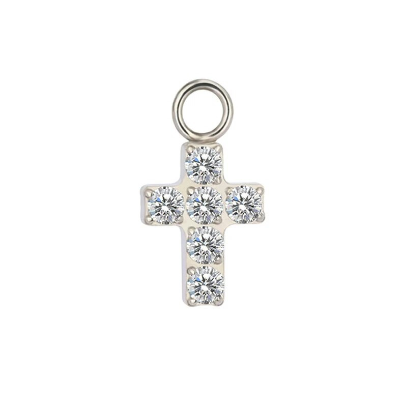 1 gab. Čūskas kulons ASTM F136 titāna deguna gredzenam Kristāla kulonu rotaslietas stīpa sieviešu auskari lūpu deguna gredzena ķermeņa rotaslietas