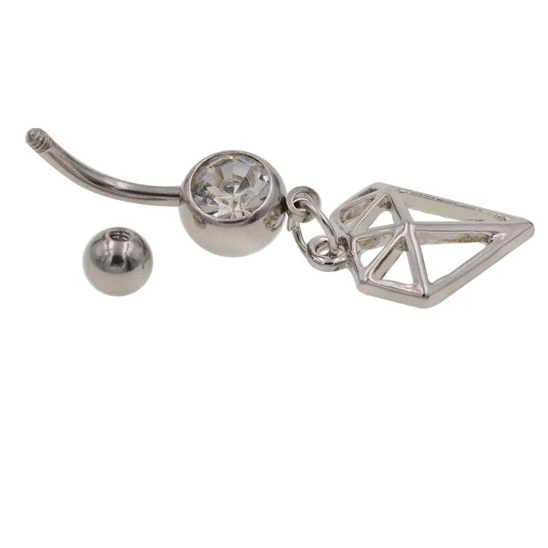 1 gab CZ kulonu dārgakmens Viskozi skaists Skorpiona baltā zelta nabas gredzens ķermeņa rotaslietas