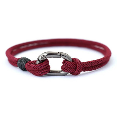 Moodne meeste käevõru, 3 mm õhuke string, käevõru, lukuga konks Stiilne sõlm käevõru Homme vaba aja aksessuaarid talle Pulseria